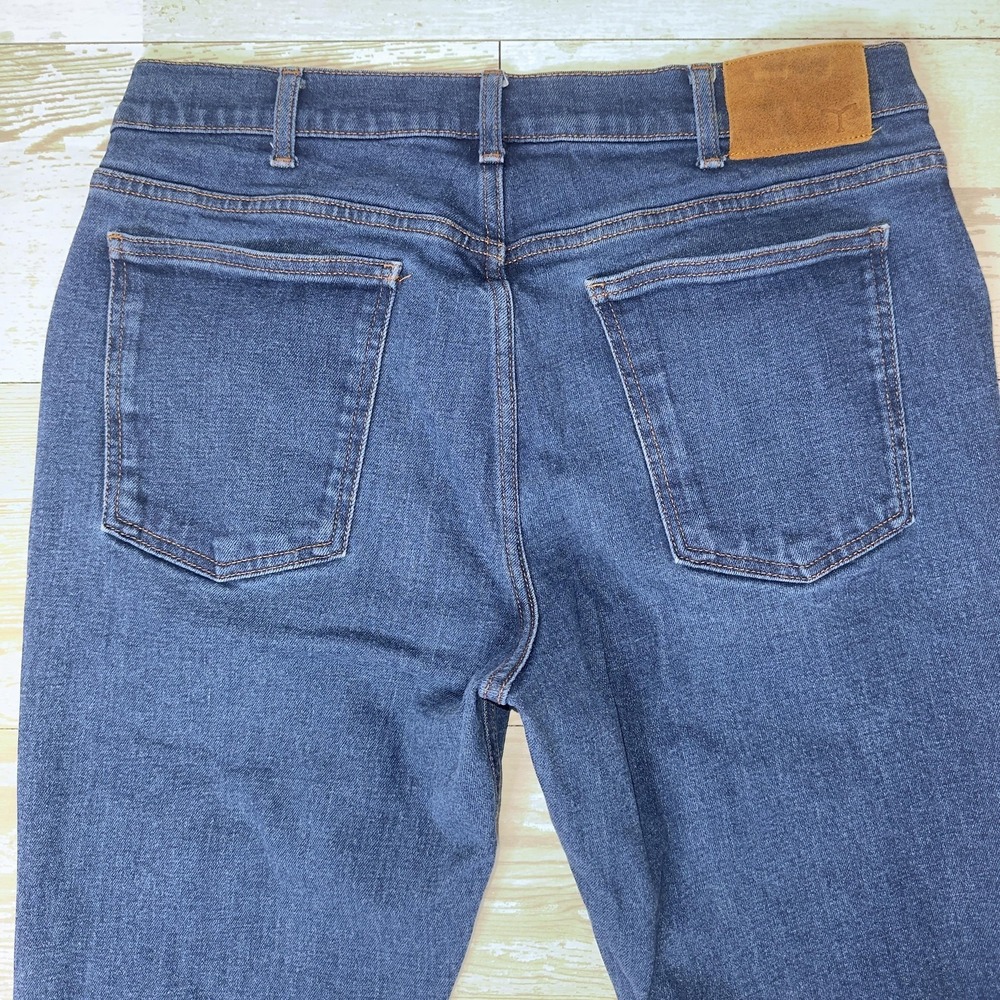 Tecovas Jeans Mens 34x32 Blue Rugged Relaxed Fit Straight Leg Denim Stretch - Picture 11 of 13